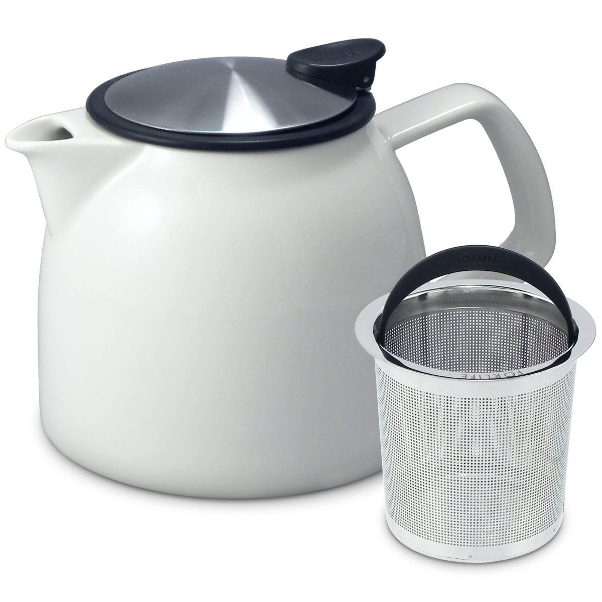 26 Ounce Bell Ceramic Teapot from FORLIFE (various colors)