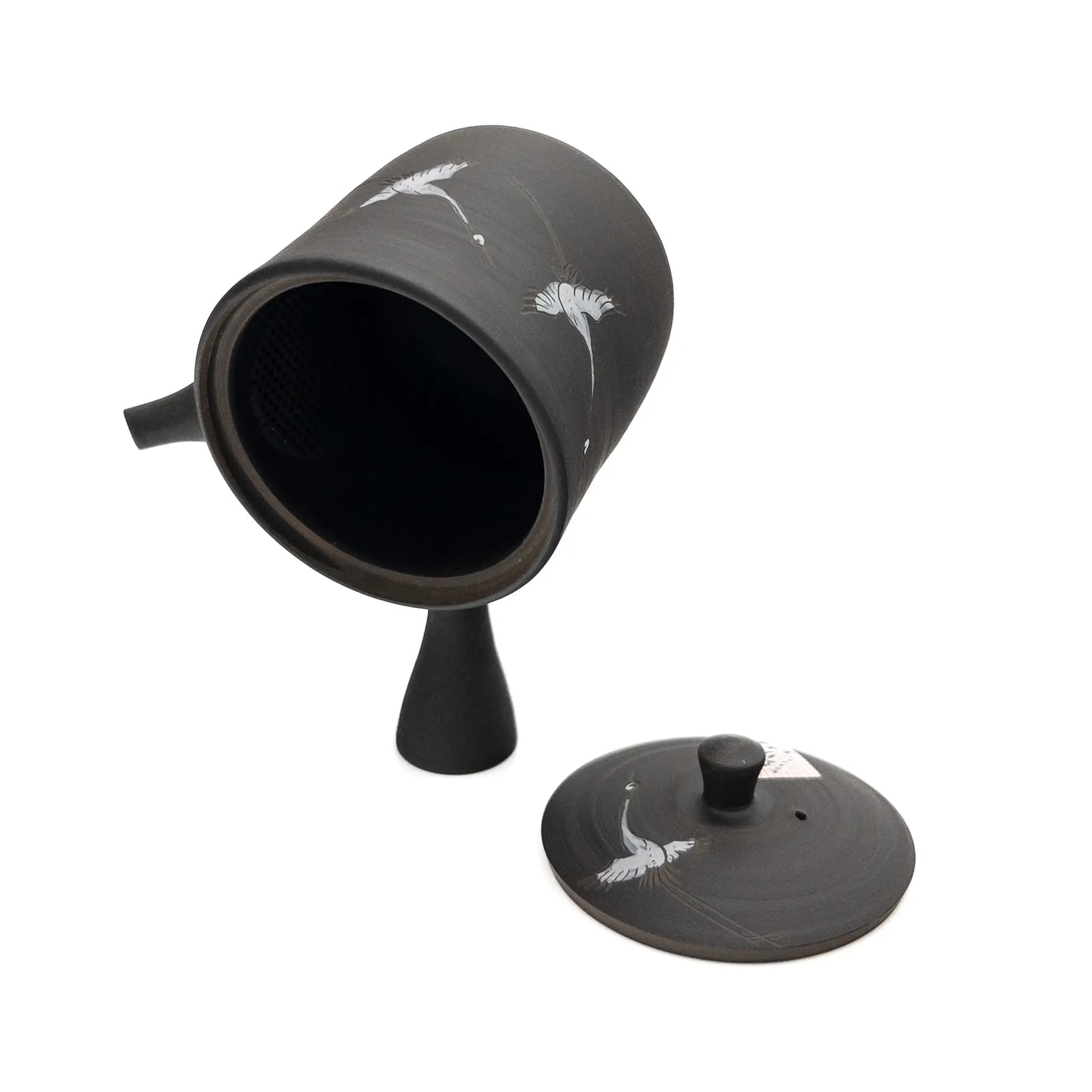 Black Crane Tokoname Kyusu by Gyokko