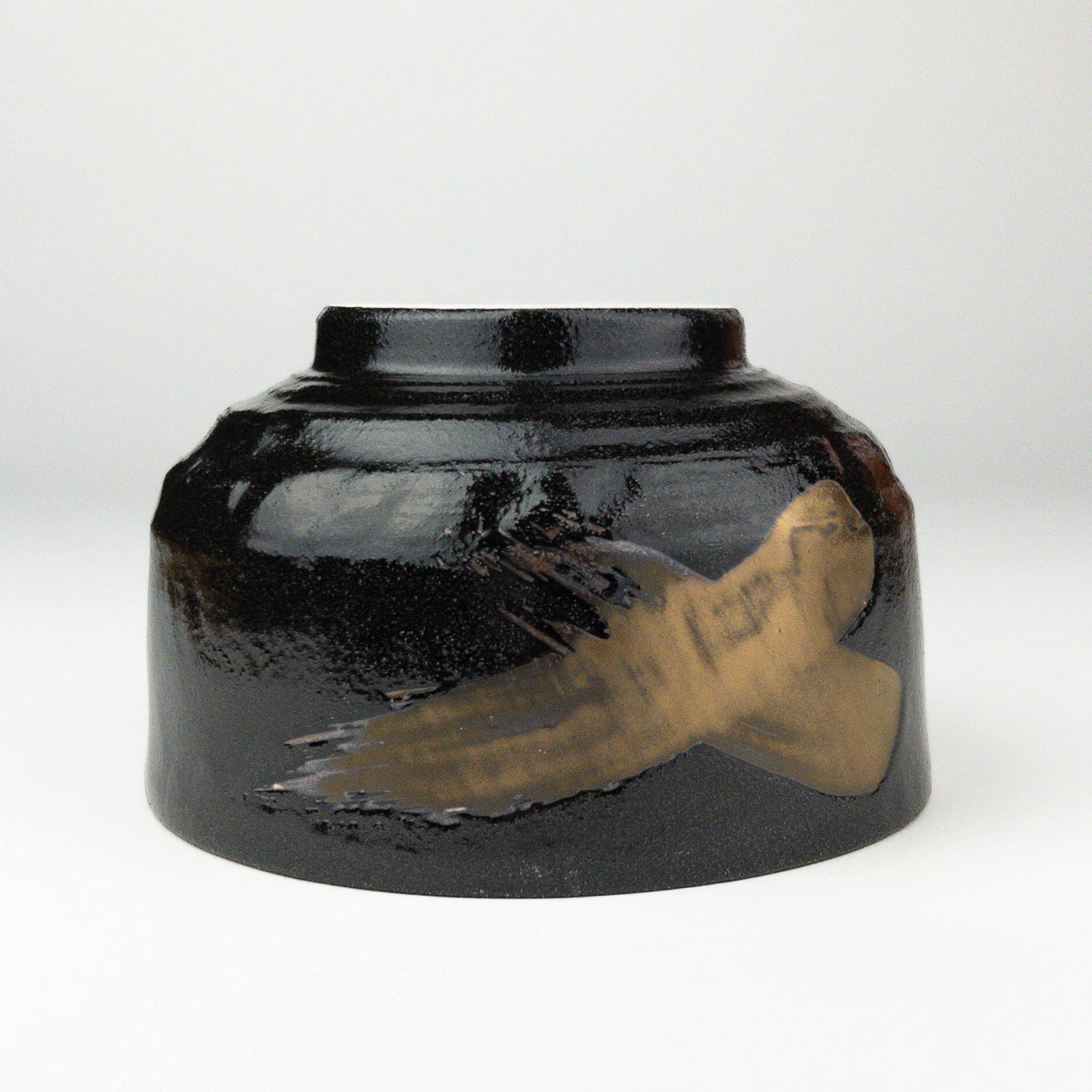 Golden Brush Matcha Bowl