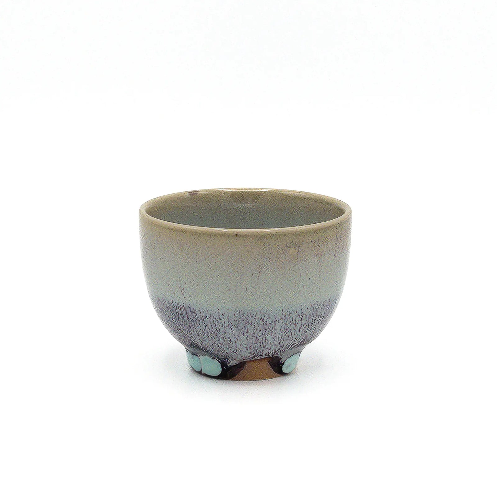 Ceramic cup with a gradient finish on a white background