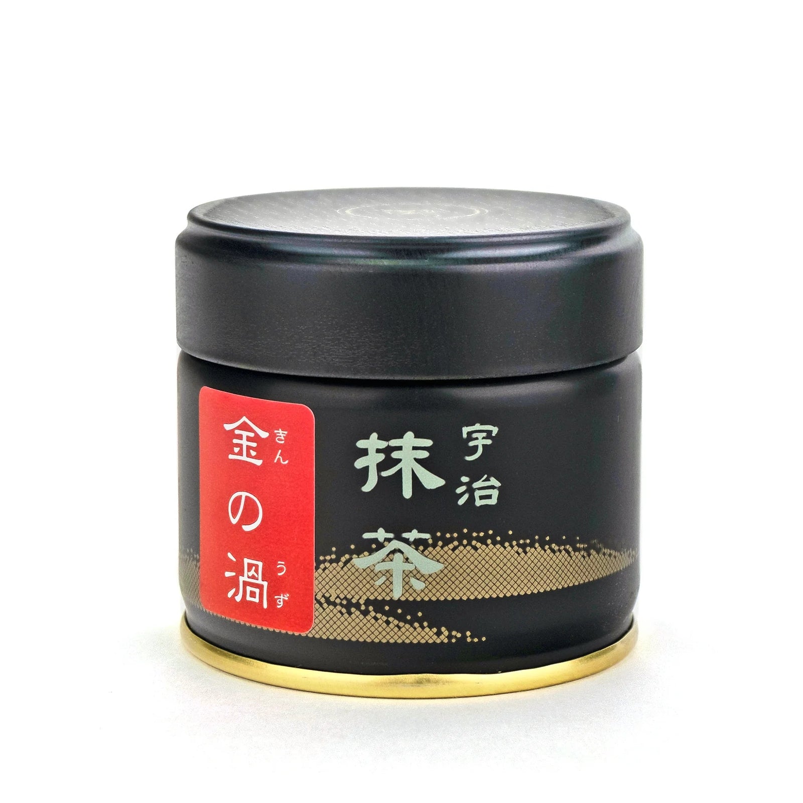 Hekisuien Kin no Uzu matcha 30g can, front label