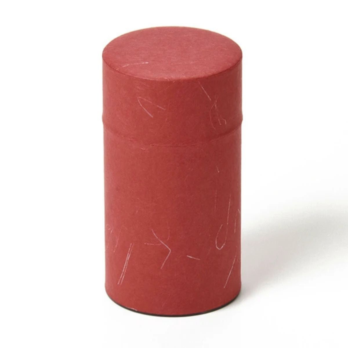 Washi Paper Japanese Tea Caddy - Red