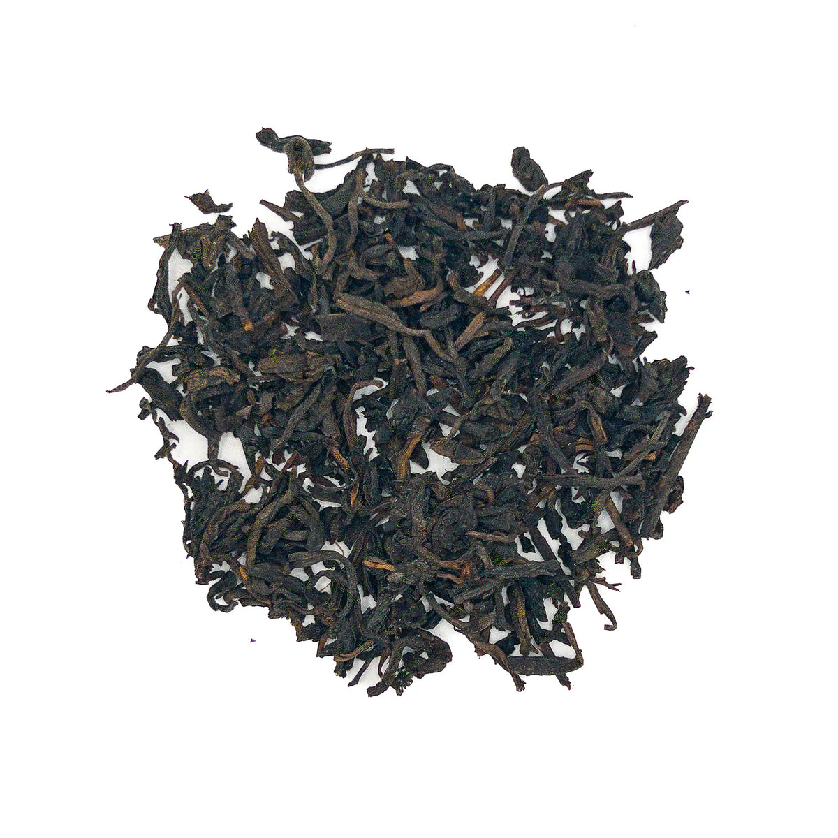 2001 Raw Liu Bao tea leaves from Yee On Tea Company showing dark brown aged leaves with traditional Hong Kong storage