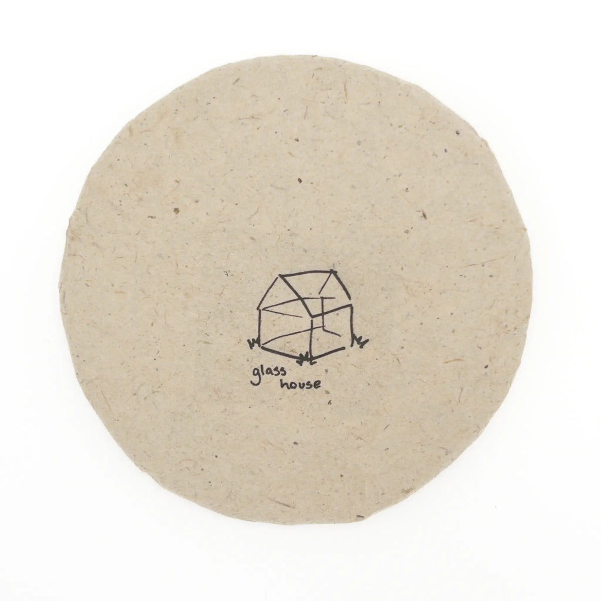 2025 White2Tea Glass House Ripe Puerh - Wrapped Puerh Cake on a White Background