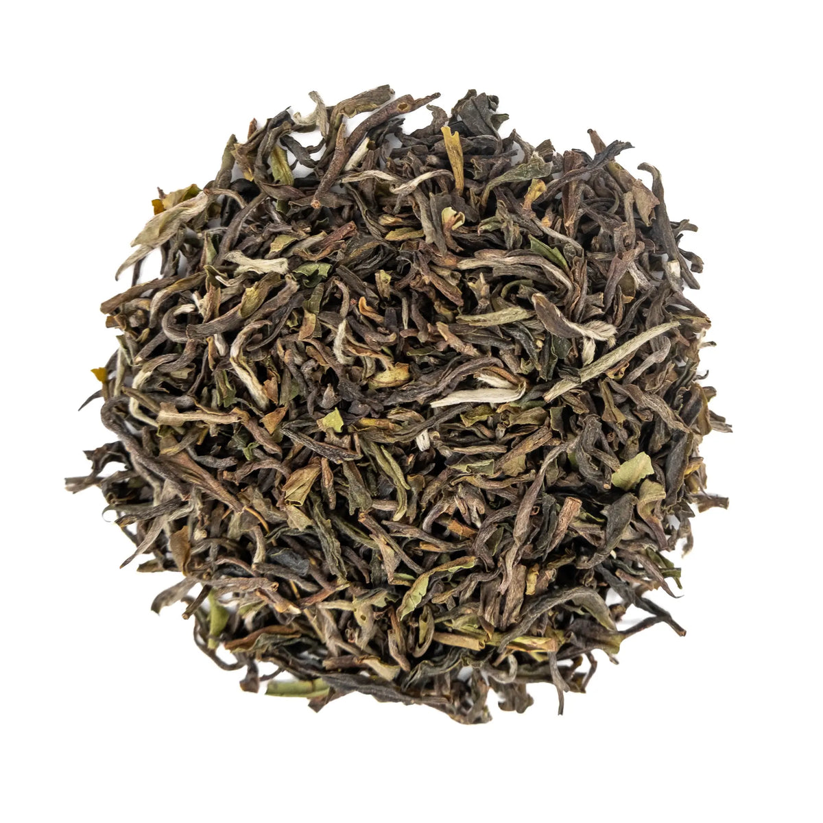 2026 Thurbo Estate first flush Darjeeling loose leaf, silvery green and brown leaves