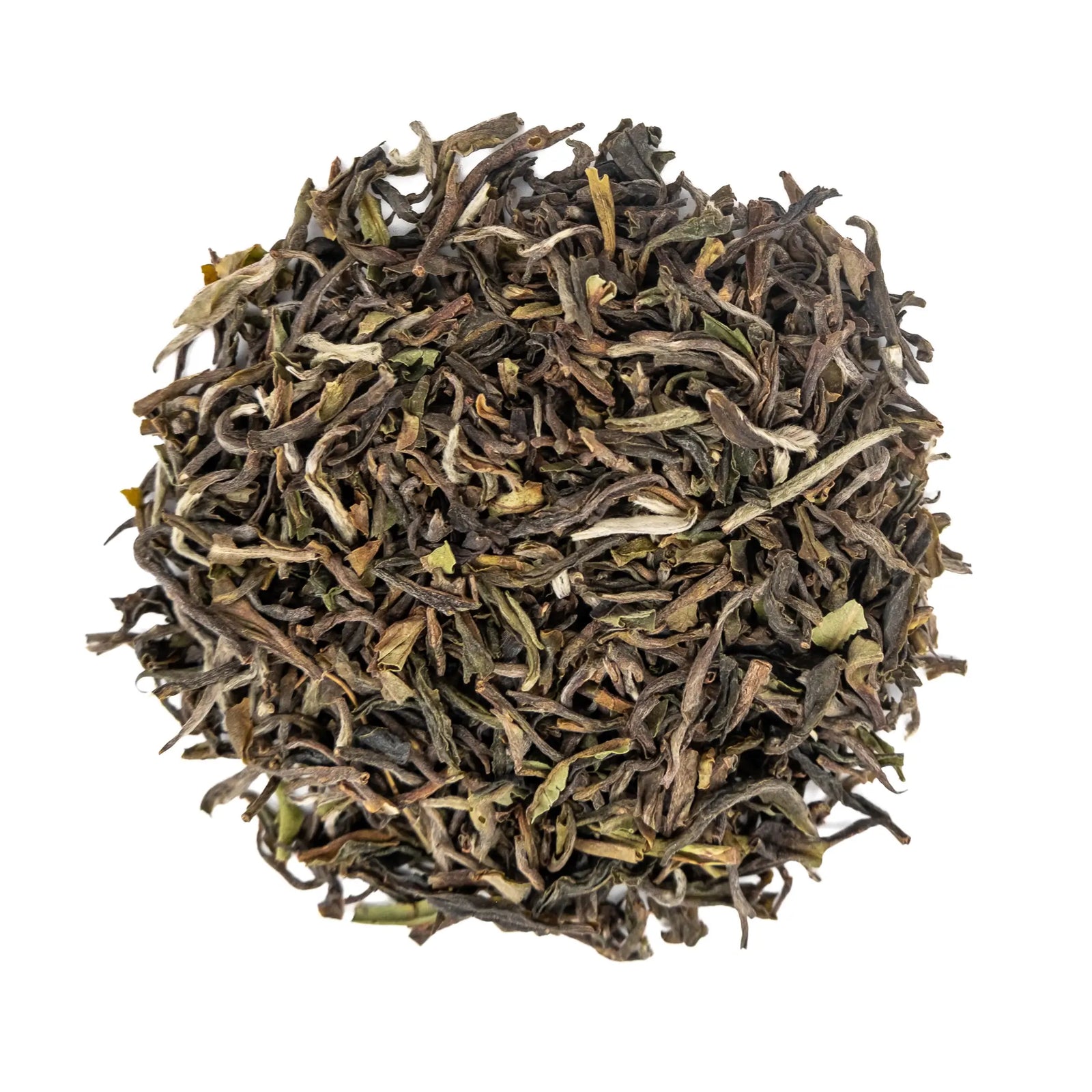 2026 Thurbo Estate first flush Darjeeling loose leaf, silvery green and brown leaves