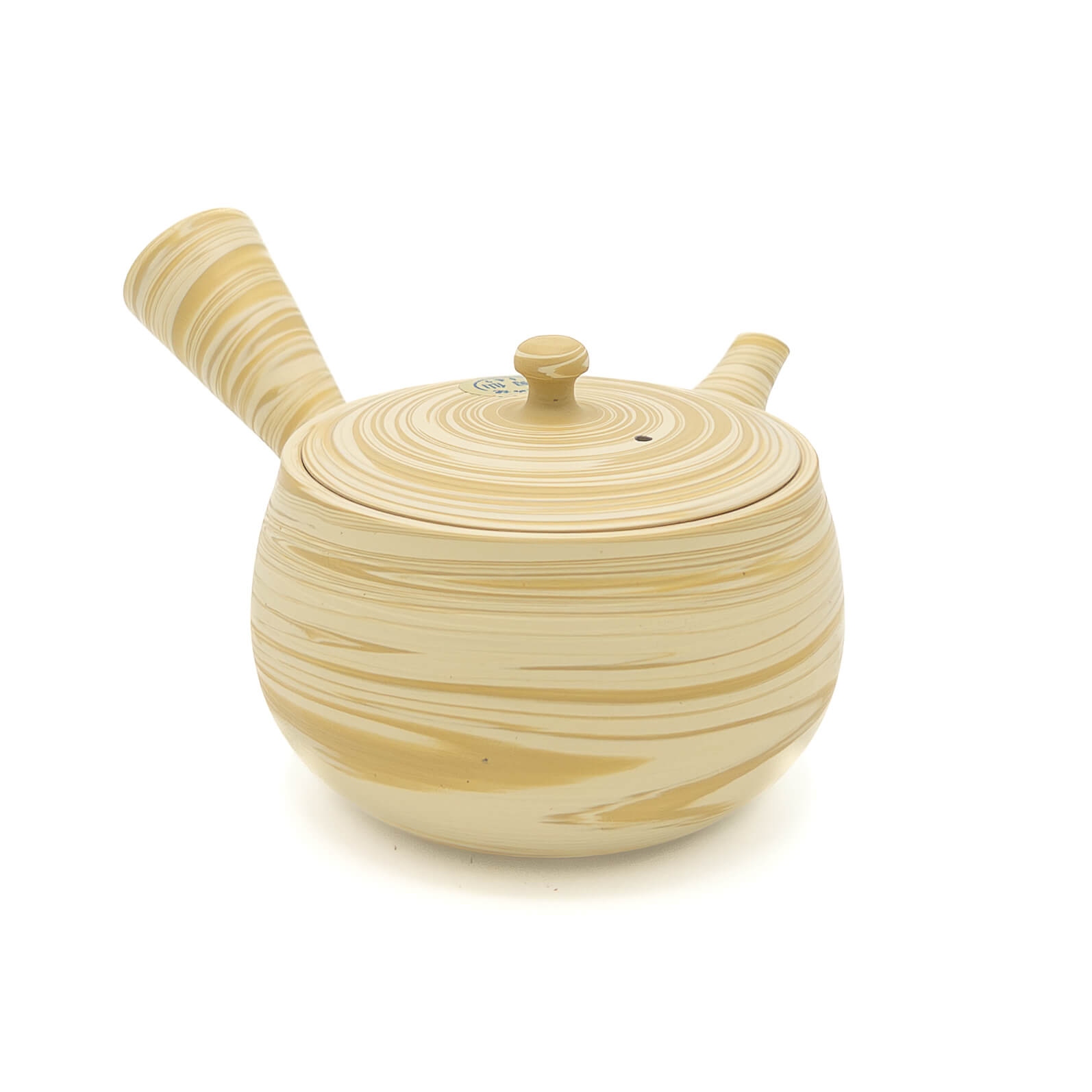 Nerikomi Japanese Kyusu from Tosen Kiln - Tokoname (~240ml)