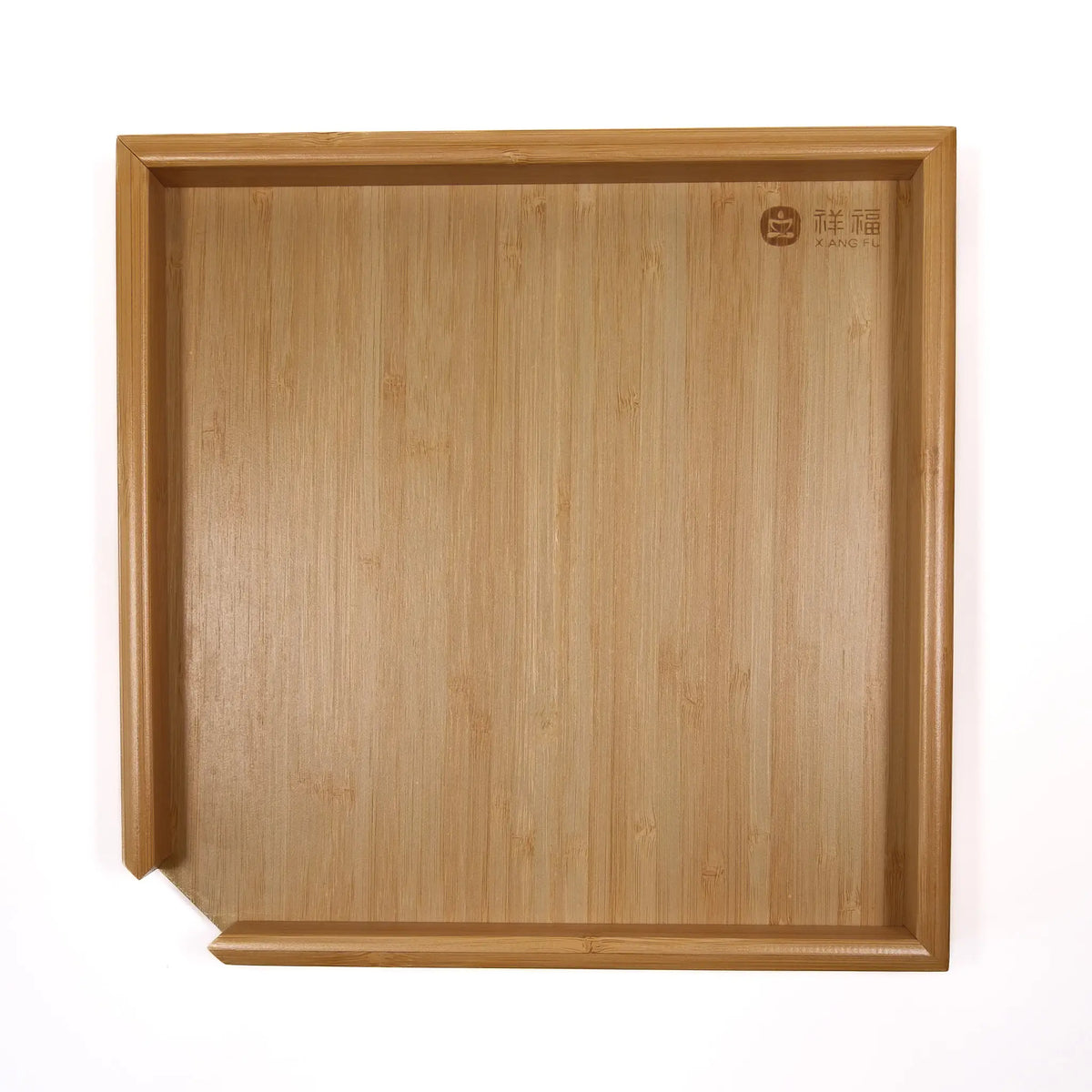 bamboo tea tray to hold puerh cakes while you pry them open