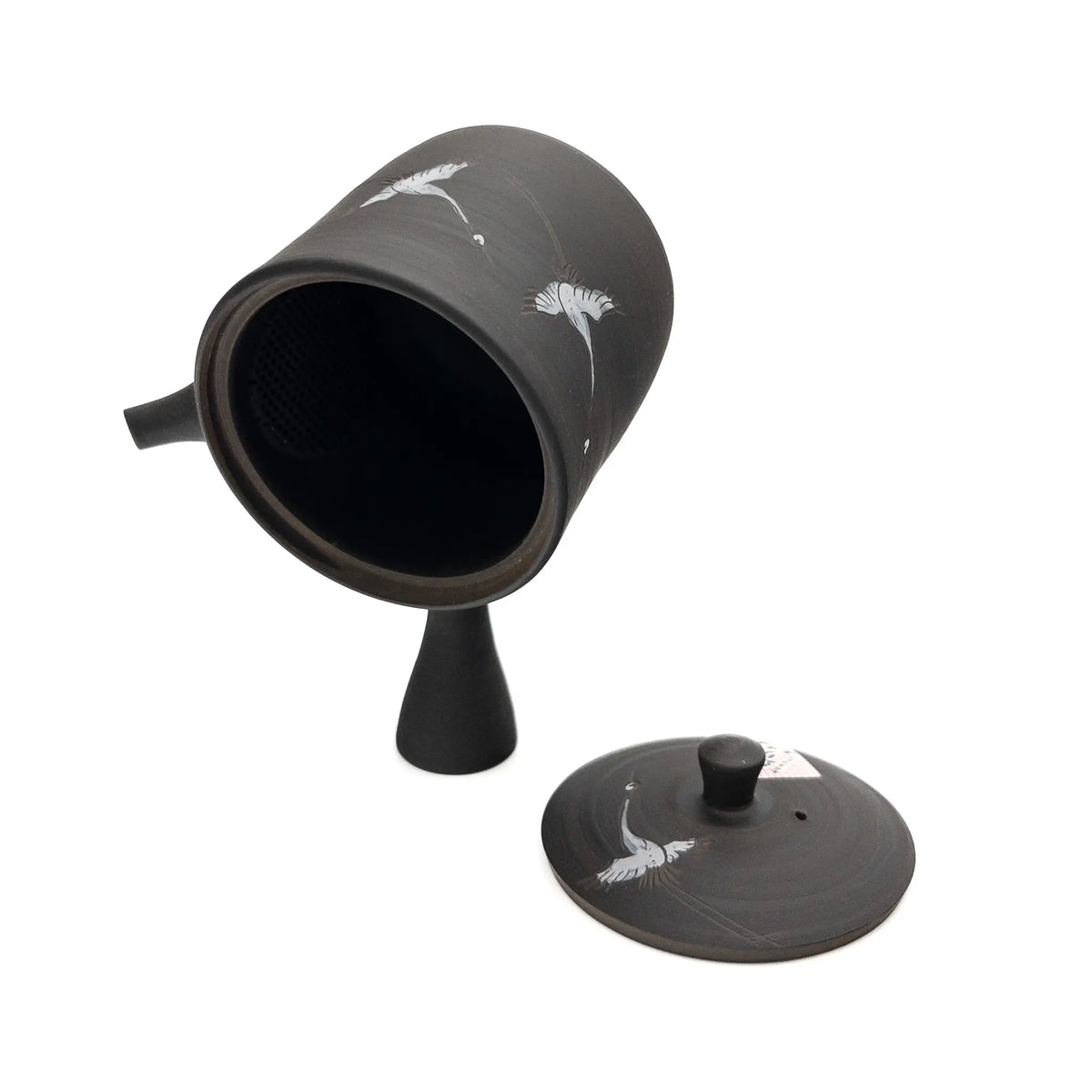 Black Crane Tokoname Kyusu by Gyokko