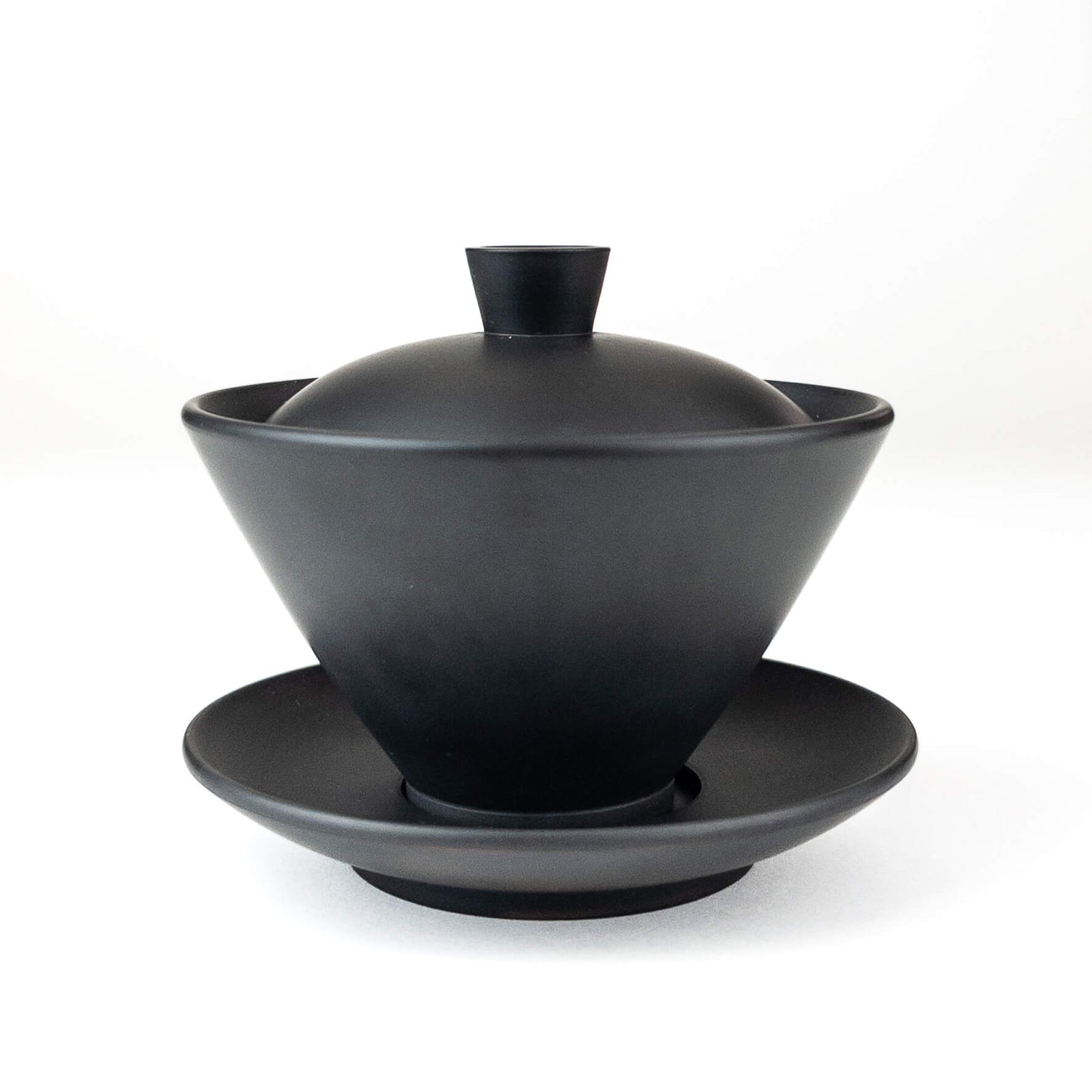 Jianshui Pottery Black Gaiwan - 130 ml
