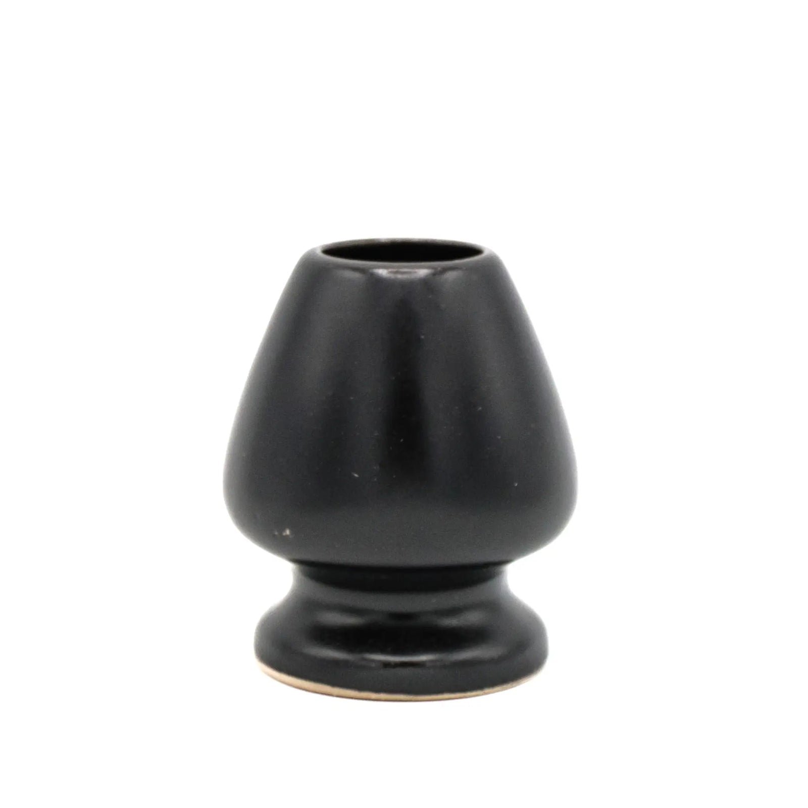 Black Matcha Whisk Holder on white background