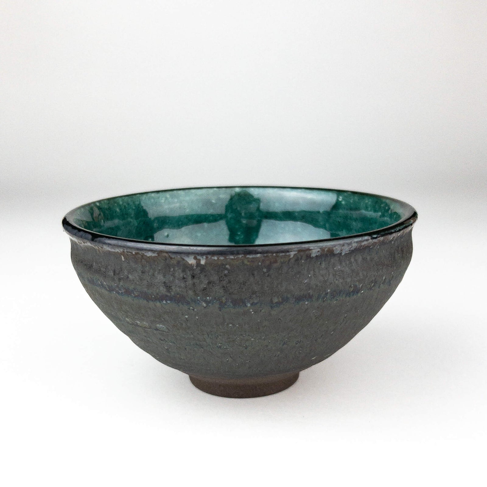 Blue Cave Tenmoku Shaped Matcha Bowl