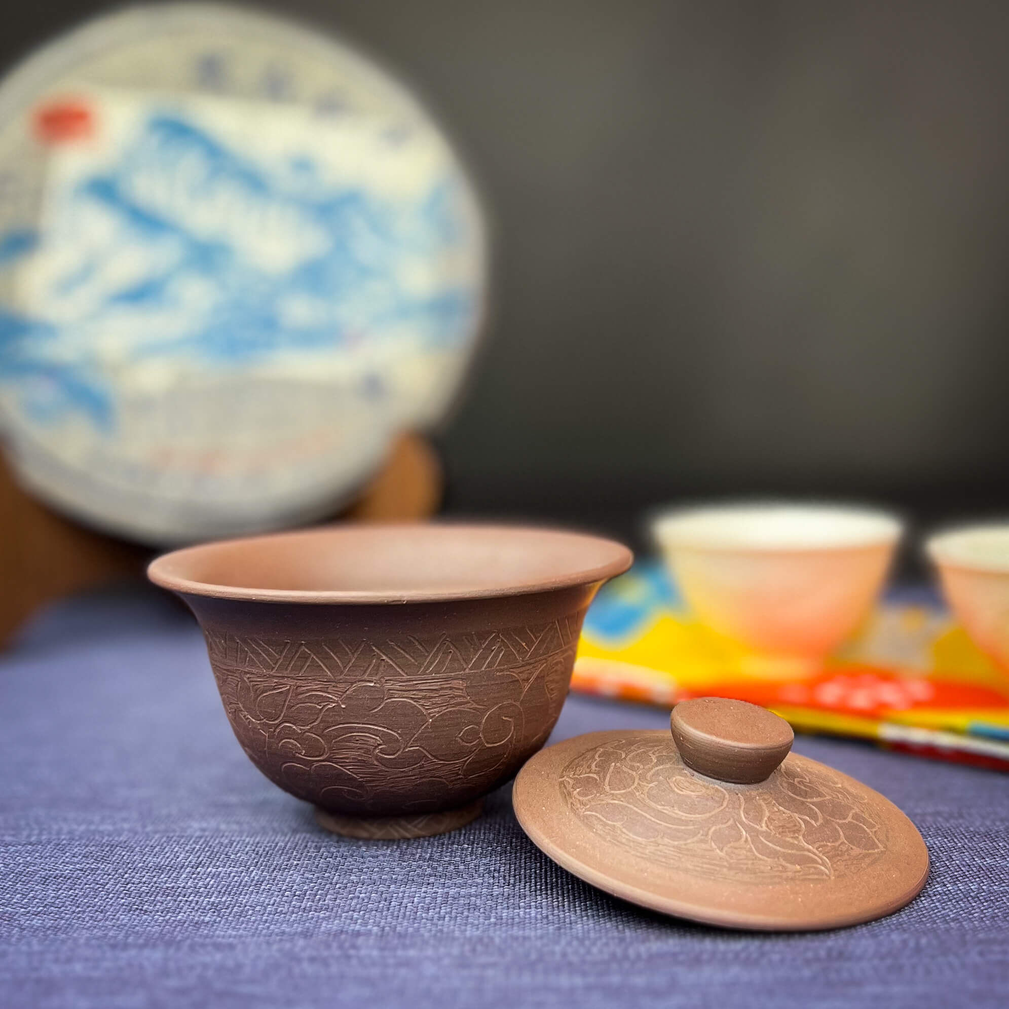 Dai Pottery Tibetan Clouds Gaiwan