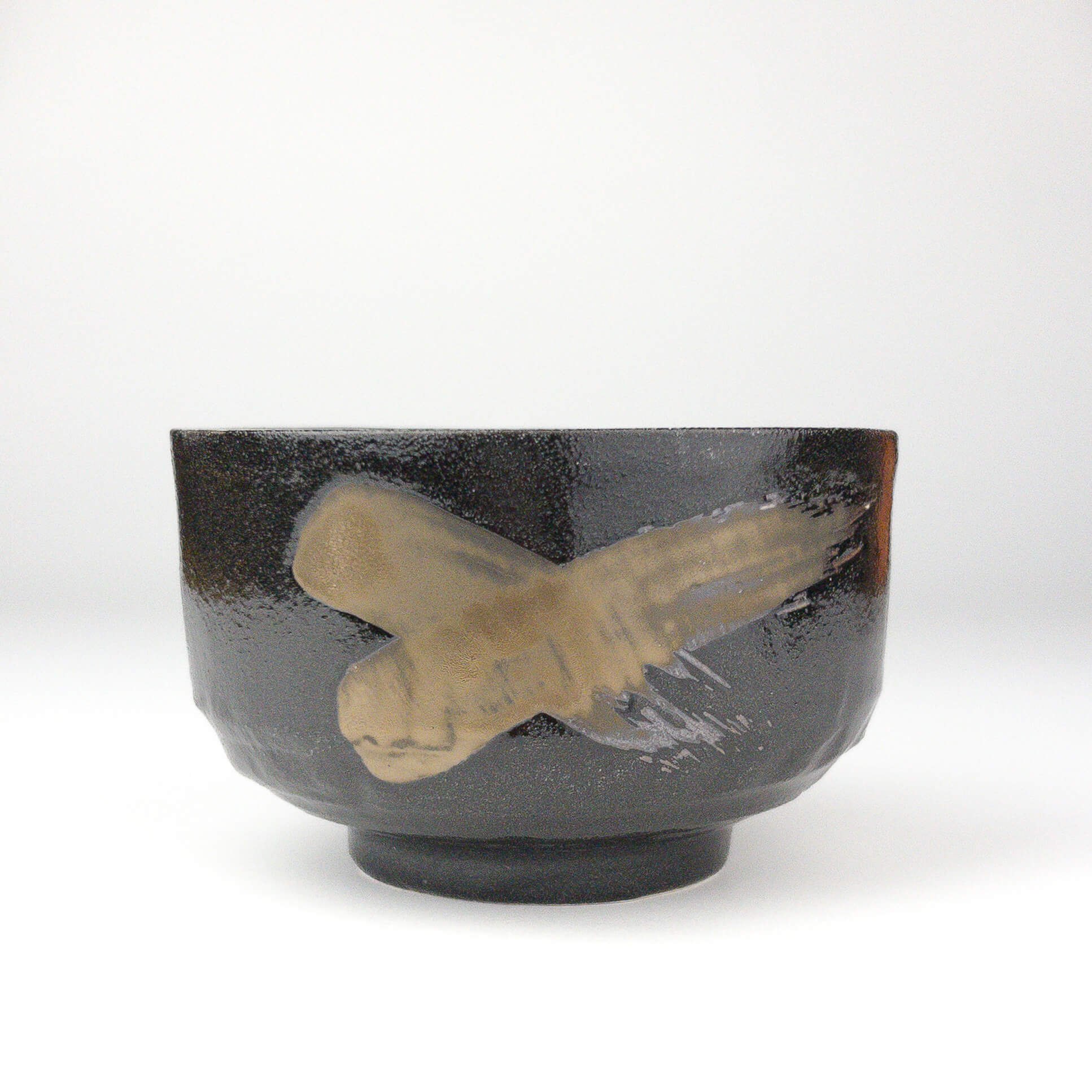 Golden Brush Matcha Bowl