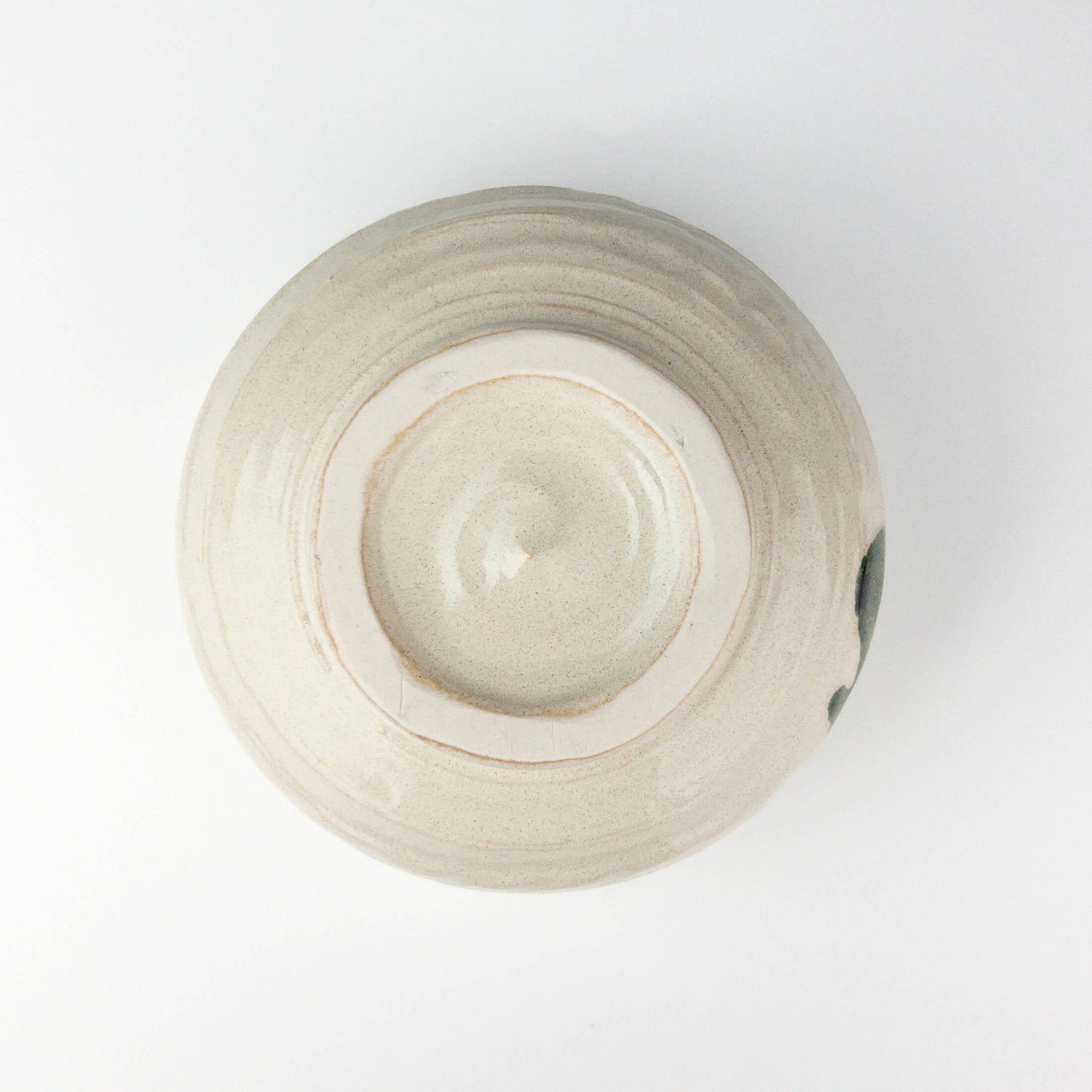 White ceramic bowl on a white background
