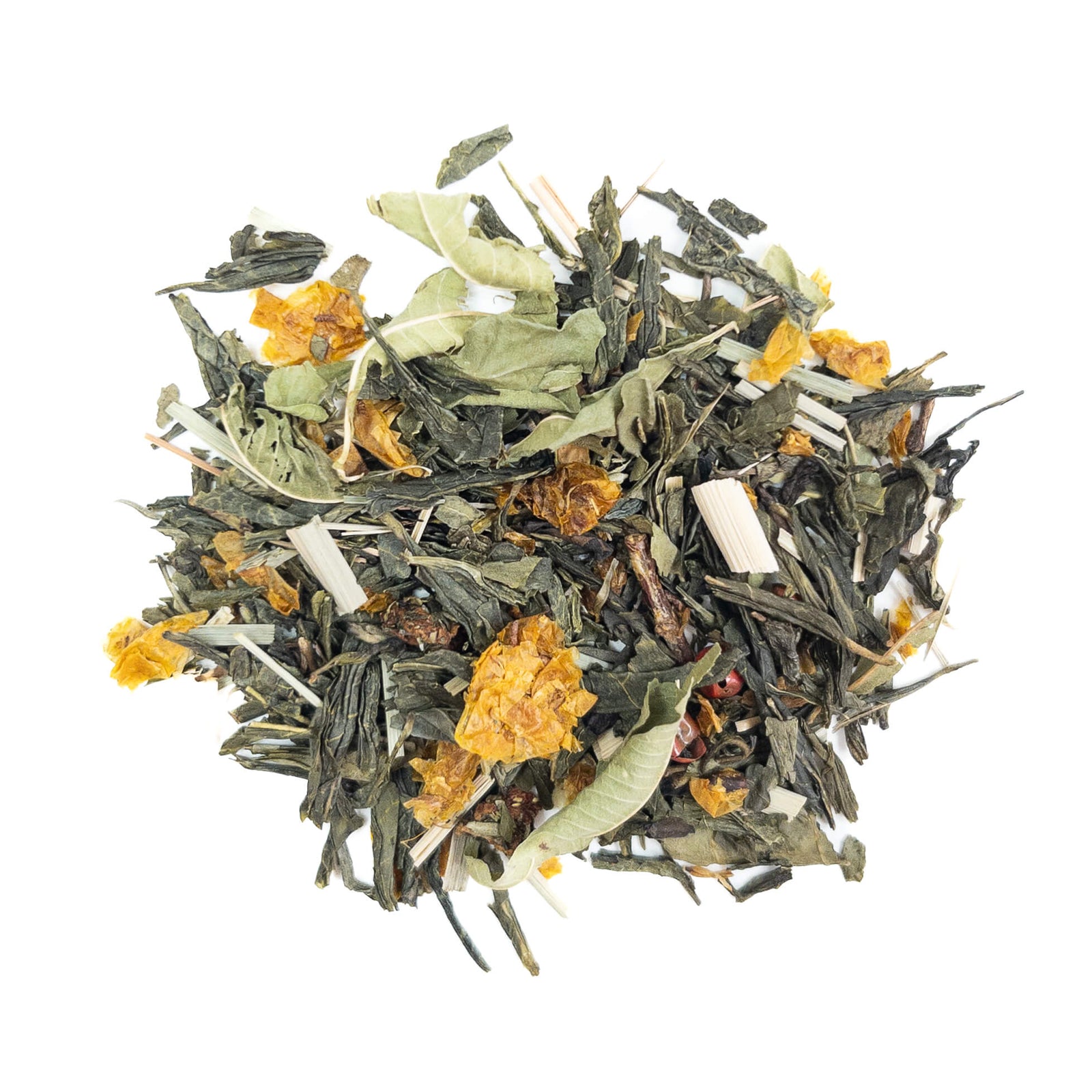 Flavored Green Tea with Strawberry and Thyme