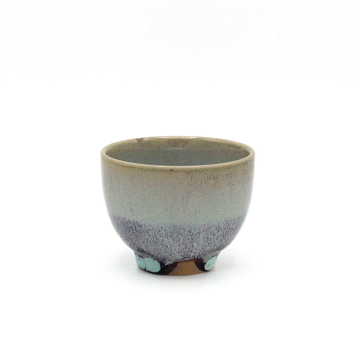 Ceramic cup with a gradient finish on a white background