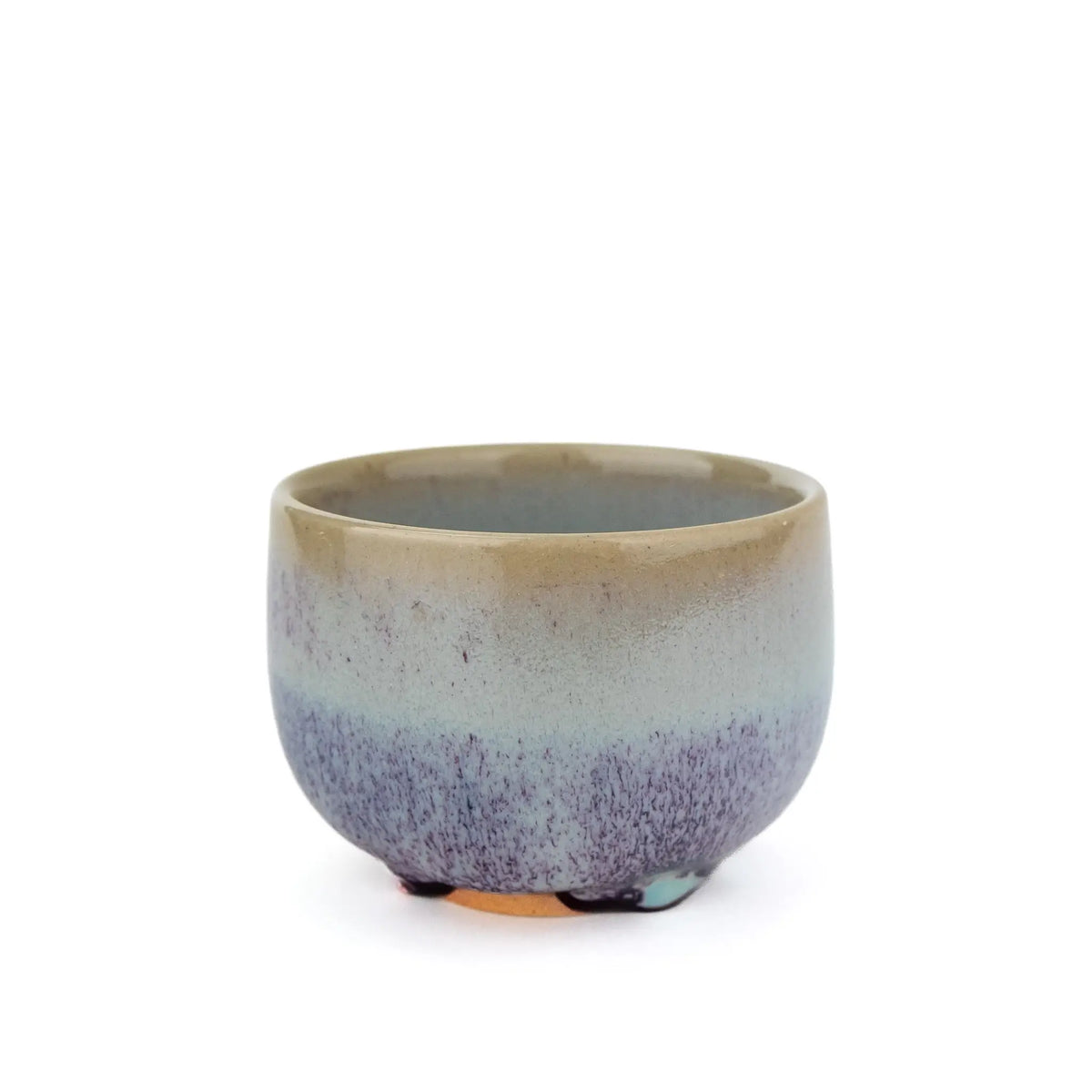 Huaning Pottery Handmade Cup - side view, slightly above