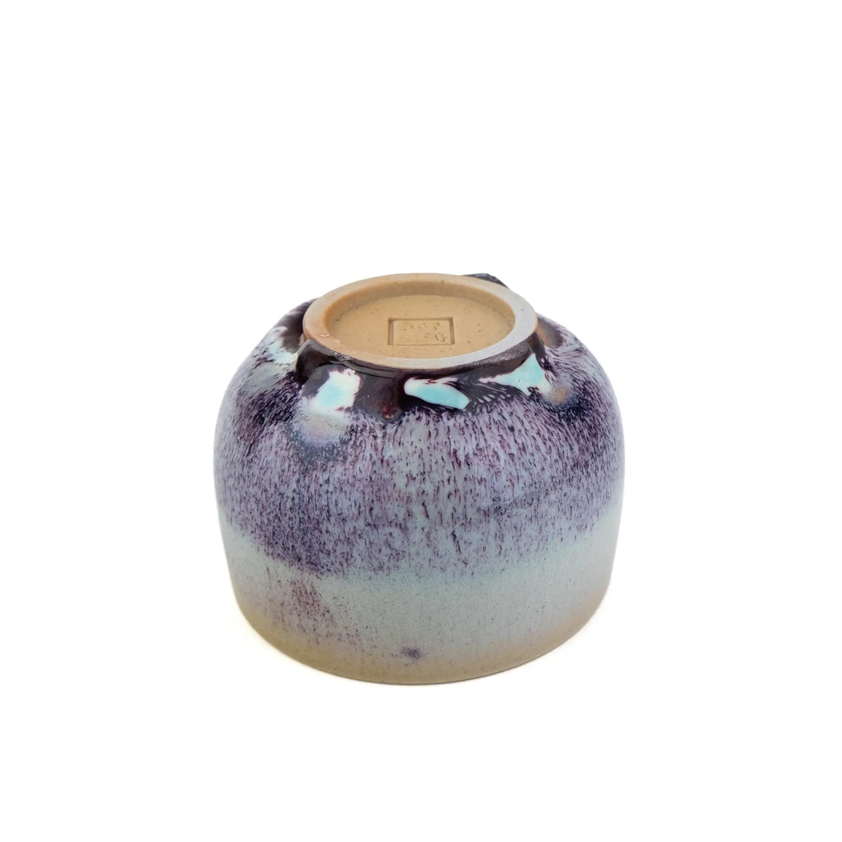 Huaning Pottery Handmade Cup - underside view