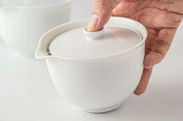 Japanese White Hohin Teapot (~160 ml)