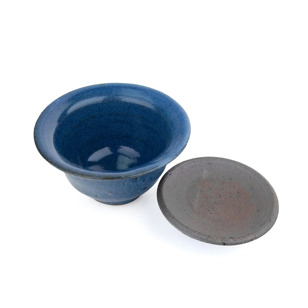 Handmade gaiwan from Mark Mohler for gong fu tea - view with the lid off