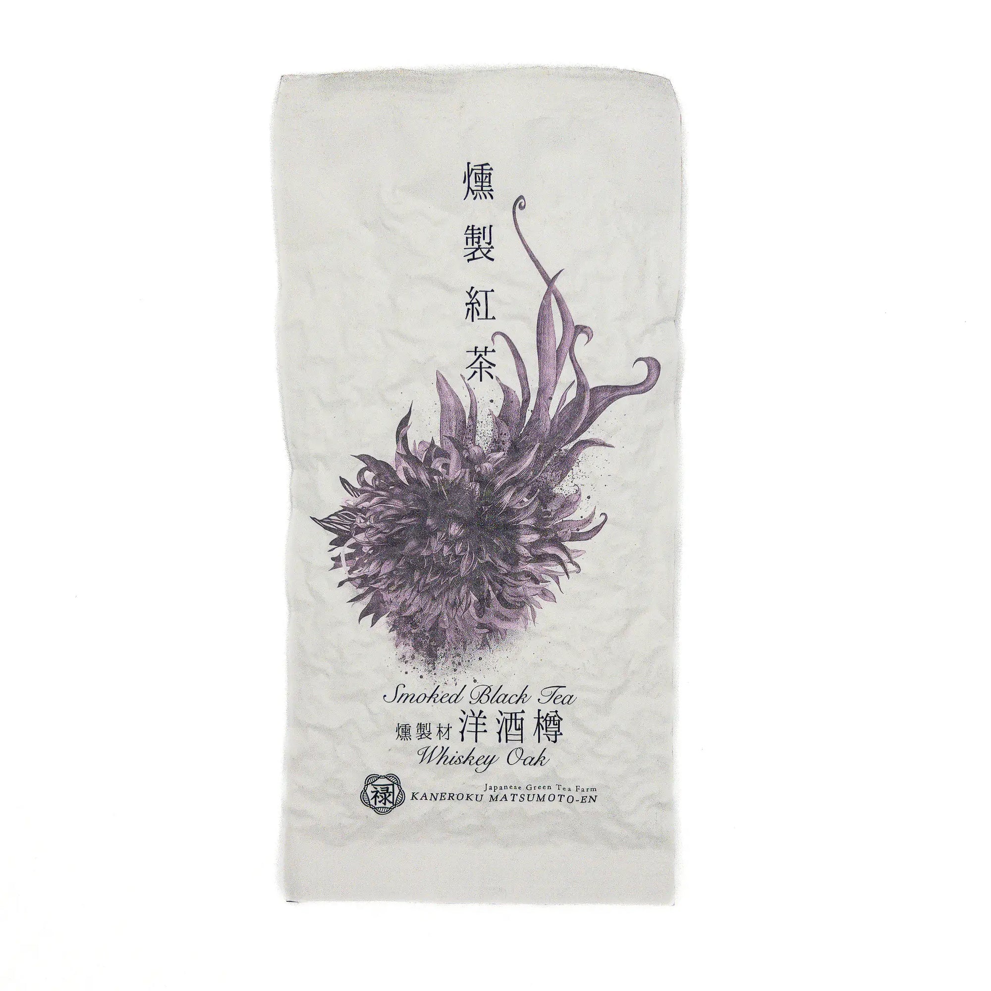 A package of Matsumoto's Whisky Barrel Smoked Black Tea from Japan
