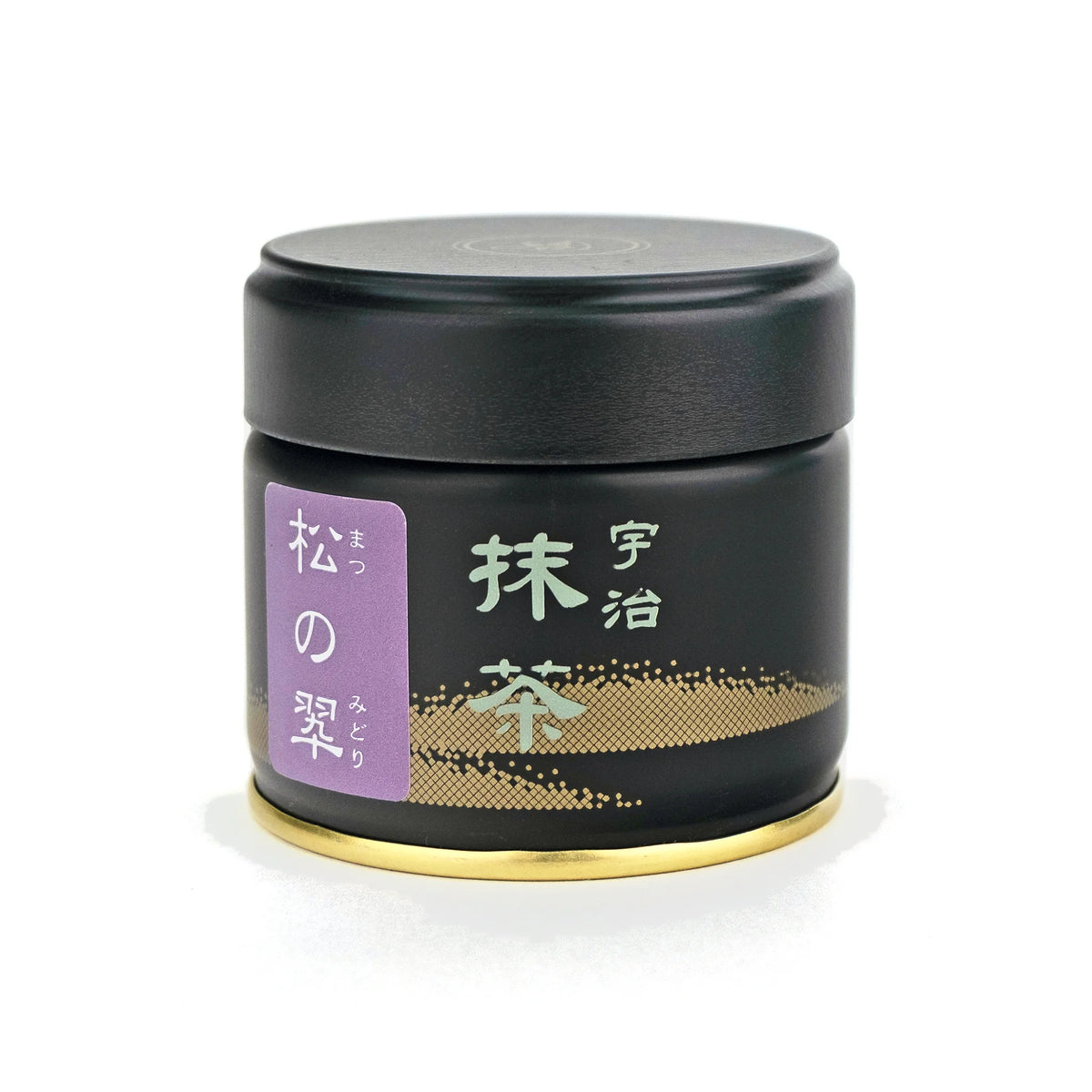 Hekisuien Matsu no Midori matcha 30g can, front label