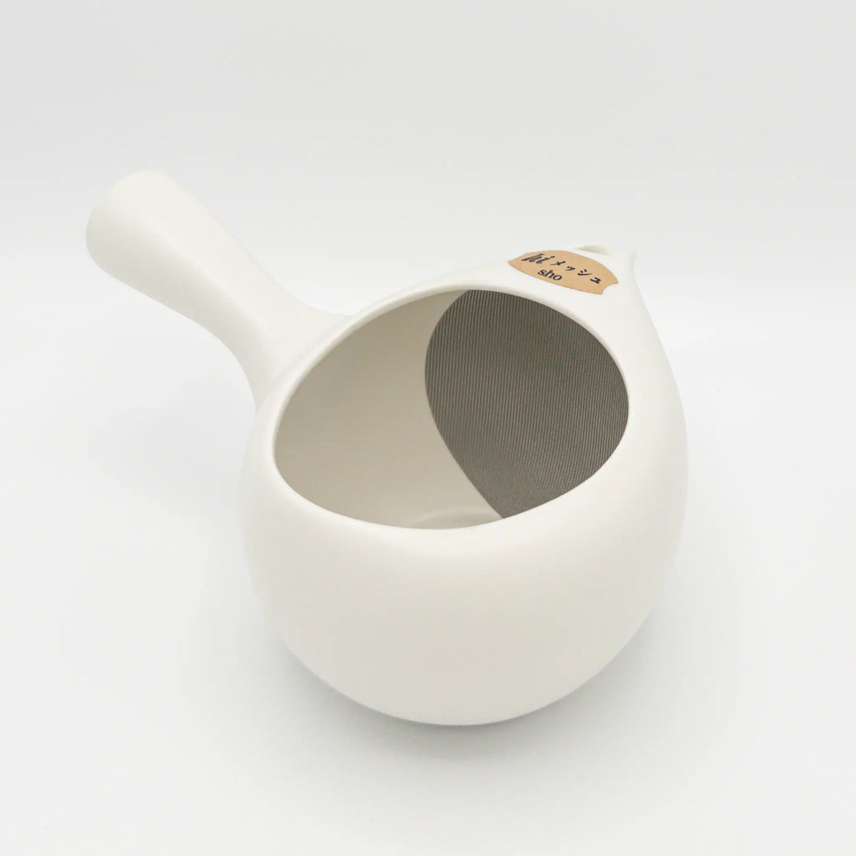 Mino Open-Top Kyusu with Extra Fine Mesh | White