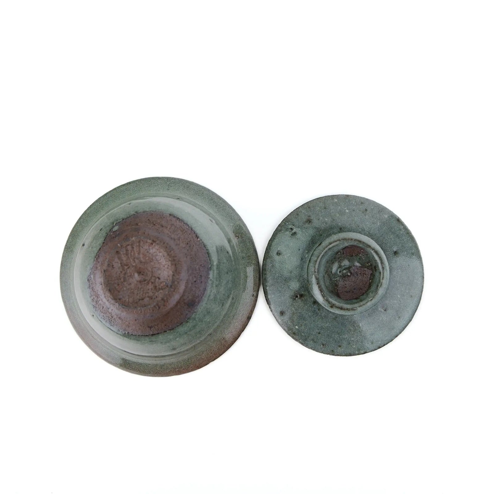 Bottom side of handmade gaiwan teaware from Mark Mohler
