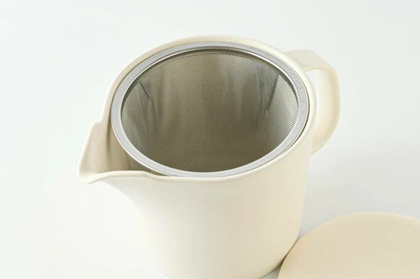 Moment Japanese Teapot Cream White by Konare | The Steeping Room