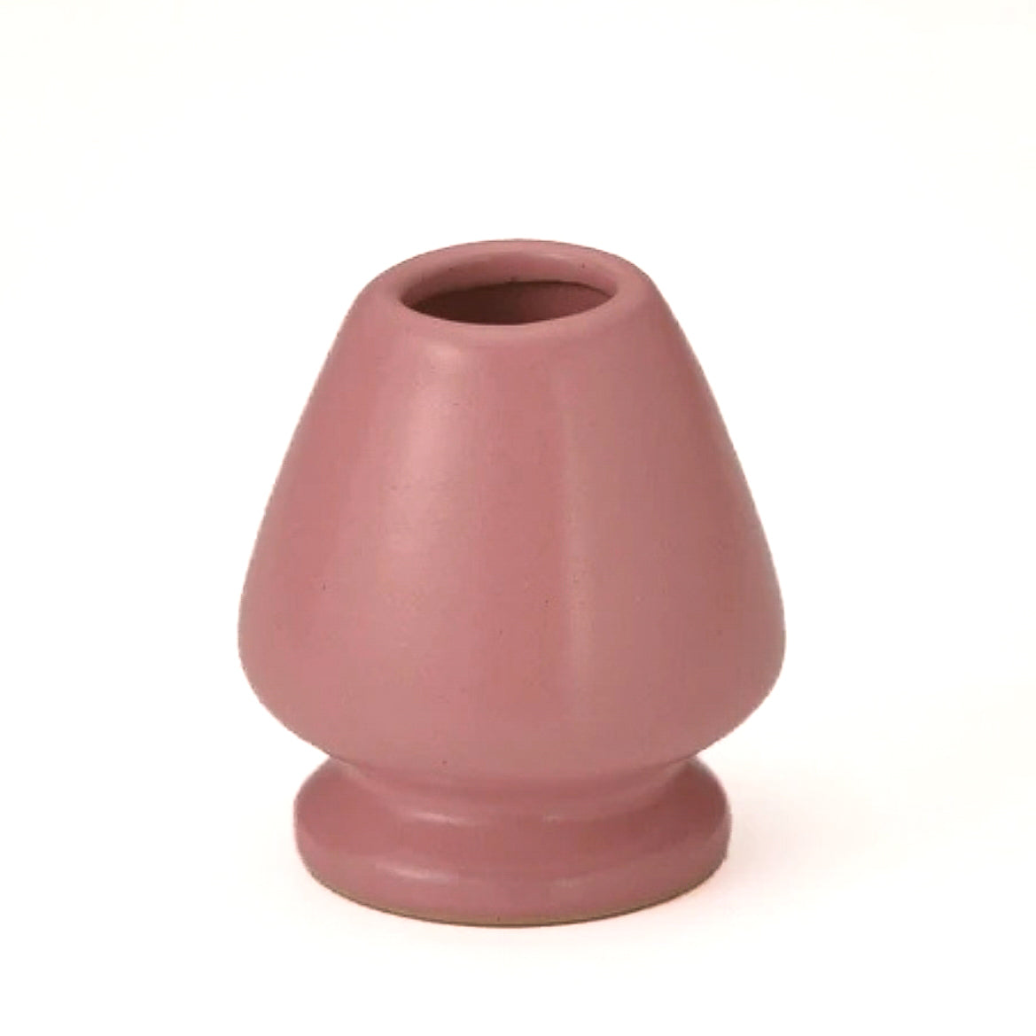 Pink Matcha Whisk Holder on White Background