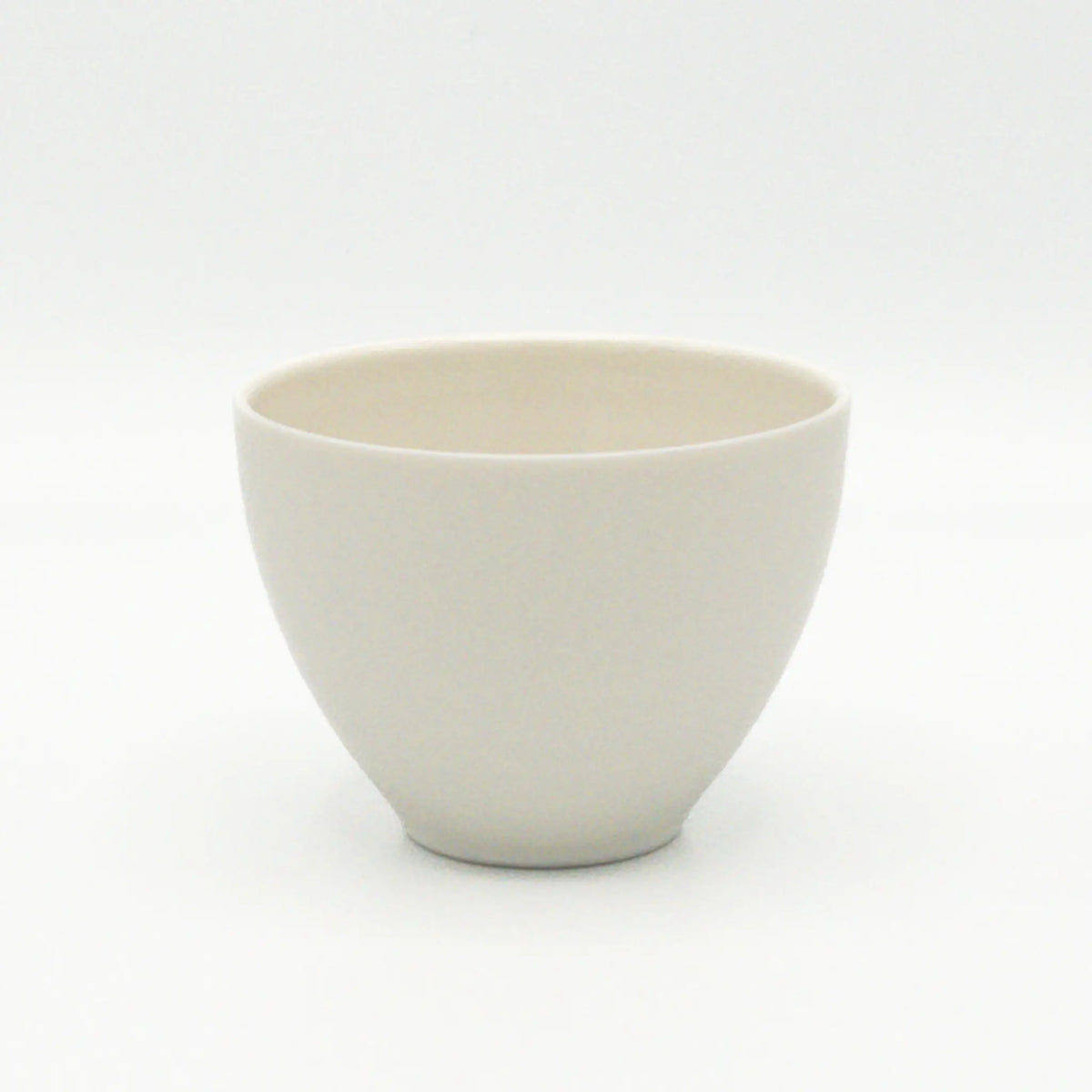 White Japanese Teacup on a white background
