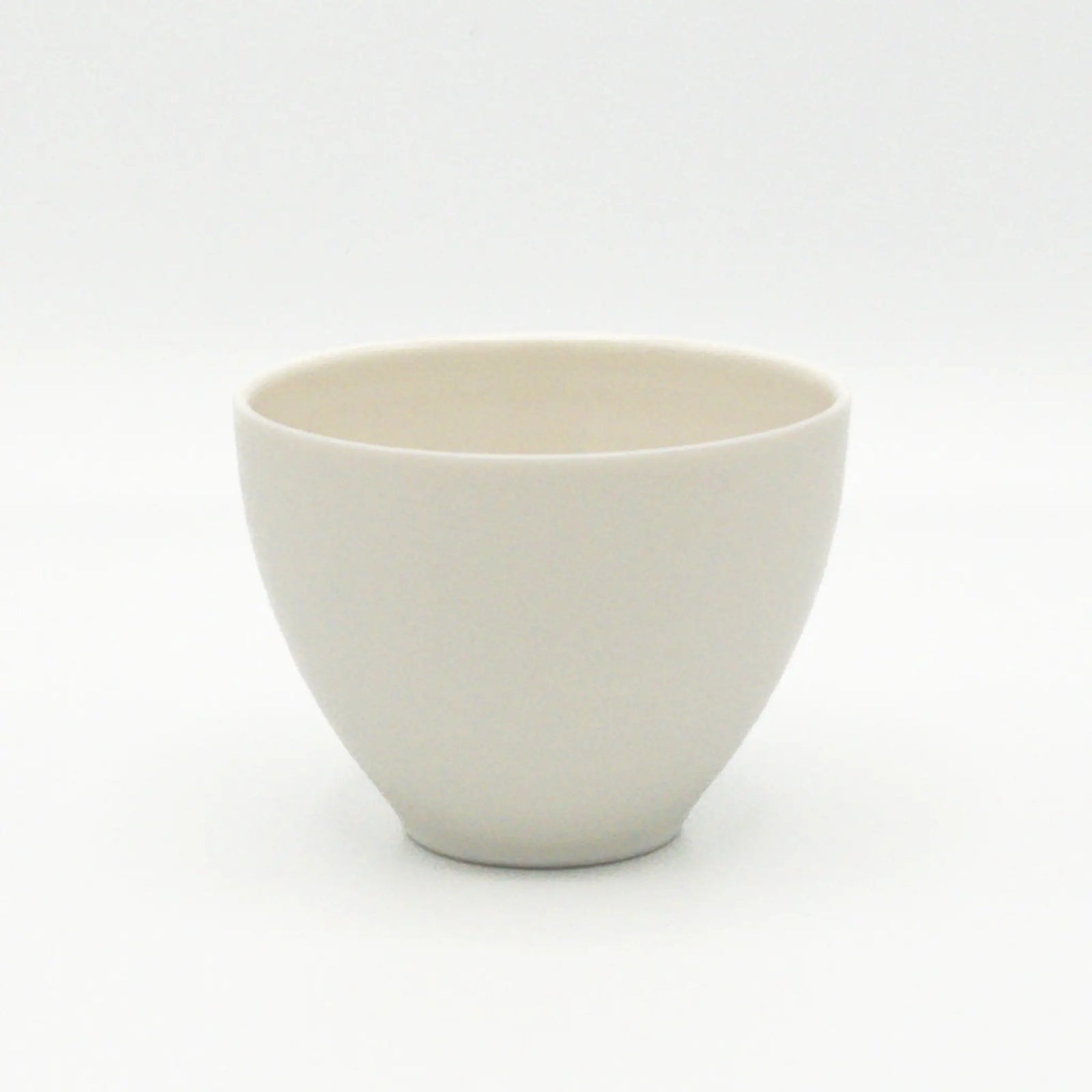 White Japanese Teacup on a white background