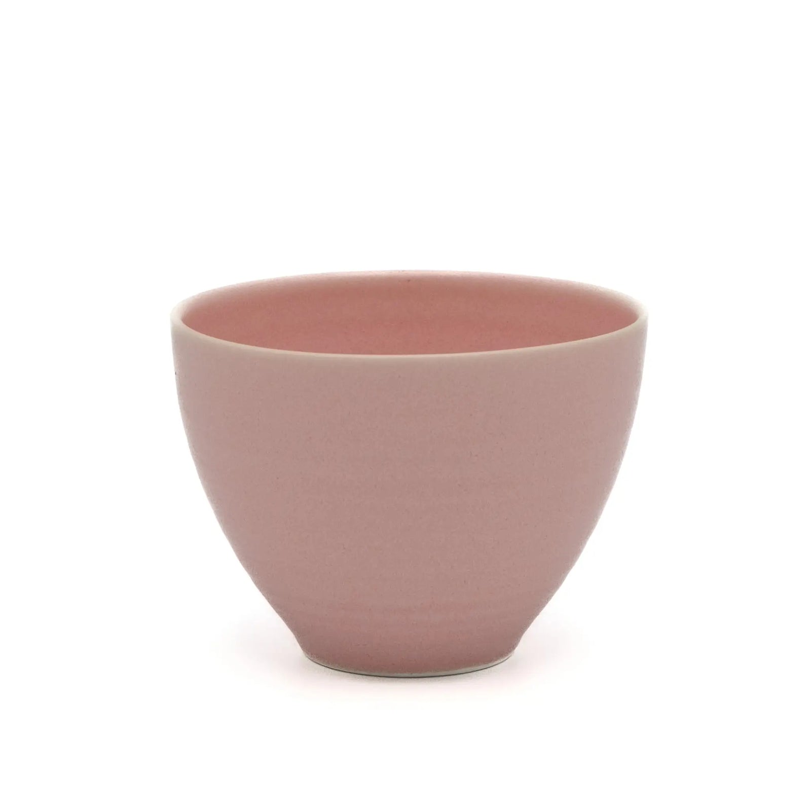 Saliu "Yui" Pink Ceramic Teacup from Japan on white background