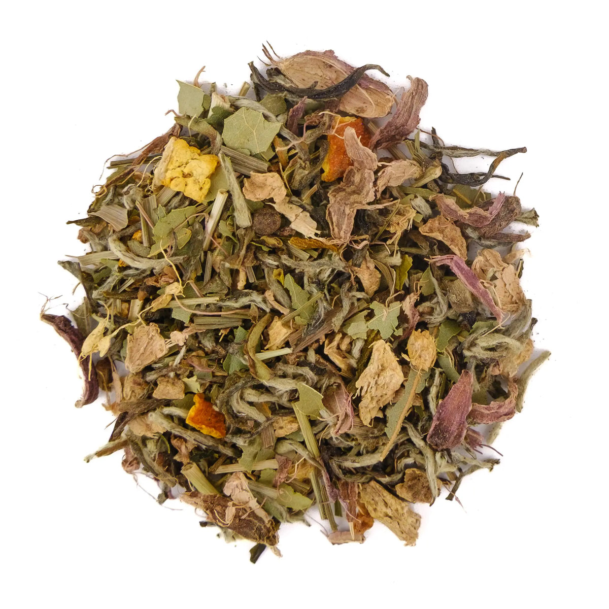 Spiced Himalayan Organic White Tea with Orange, Ginger, and other Nepali botanicals