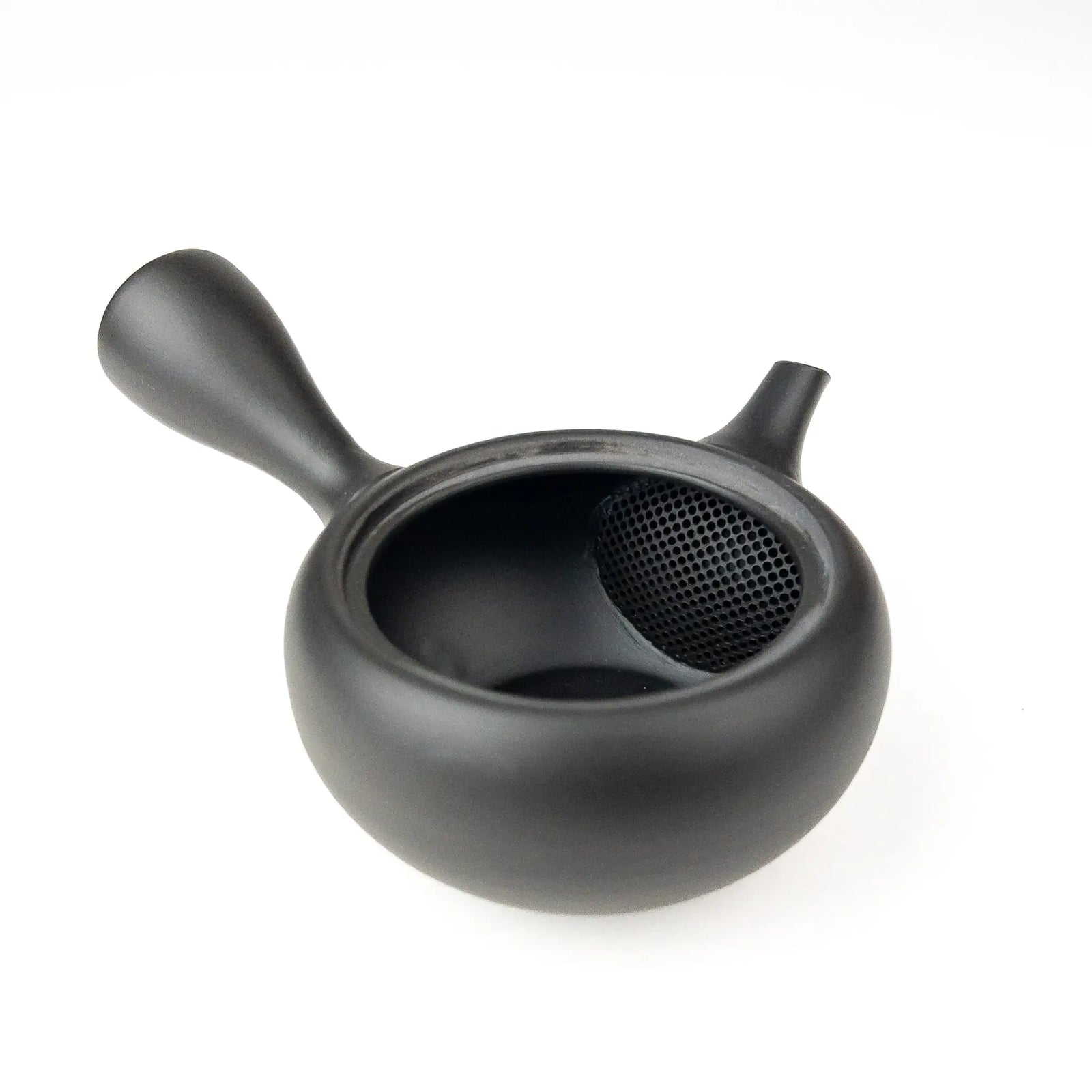 Takasuke Tokoname Kyusu - Black (100ml) - inside view