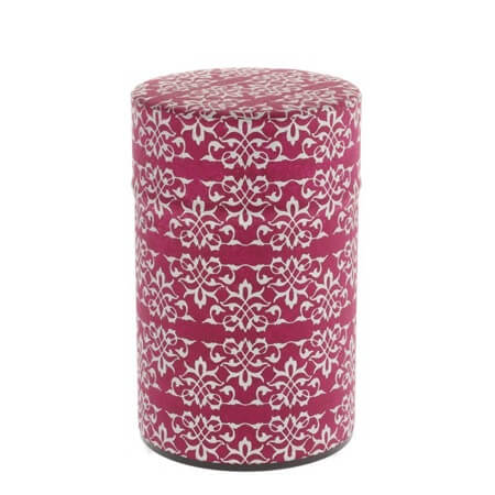 Washi Tea Cannister Fuschia